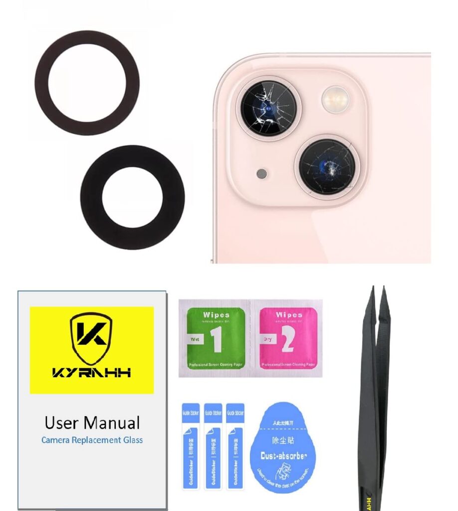 Mobile Back Rear Camera Glass Lens Replacement Spare Part Compatible for iPhone Mobile (iPhone 13/13 mini)