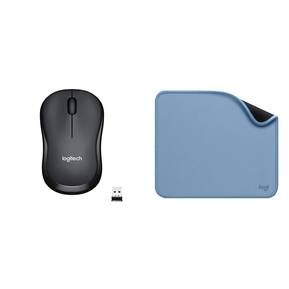 Logitech M221 Wireless Mouse, Silent Buttons, 2.4 GHz with USB Mini Receiver, 1000 DPI Optical Track