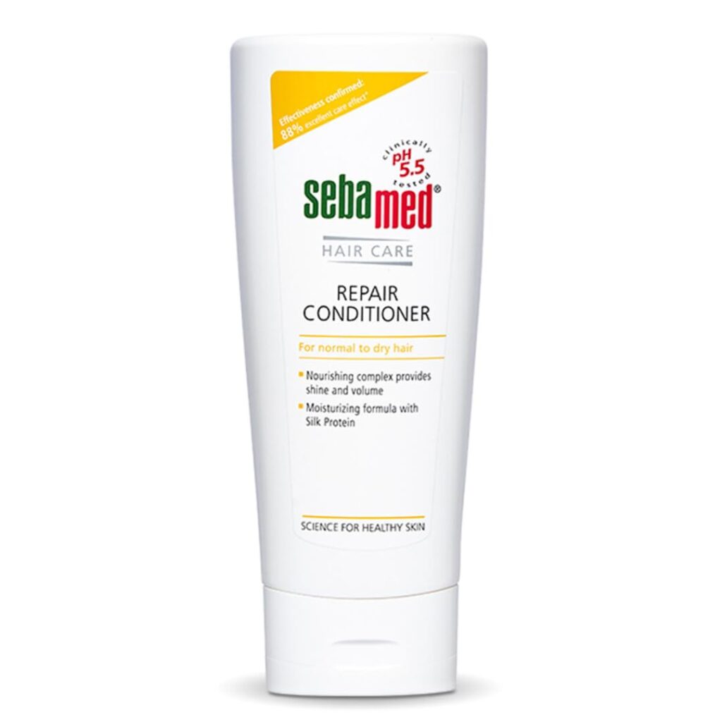 SebaMed Hair Repair Conditioner | Ph5.5 I 88% 'Excellent Care' Results | Repairs Dry, Damaged Hair & Scalp | Moisturizing Formula Adds Shine & Volume Unscented, 200 Millilitre