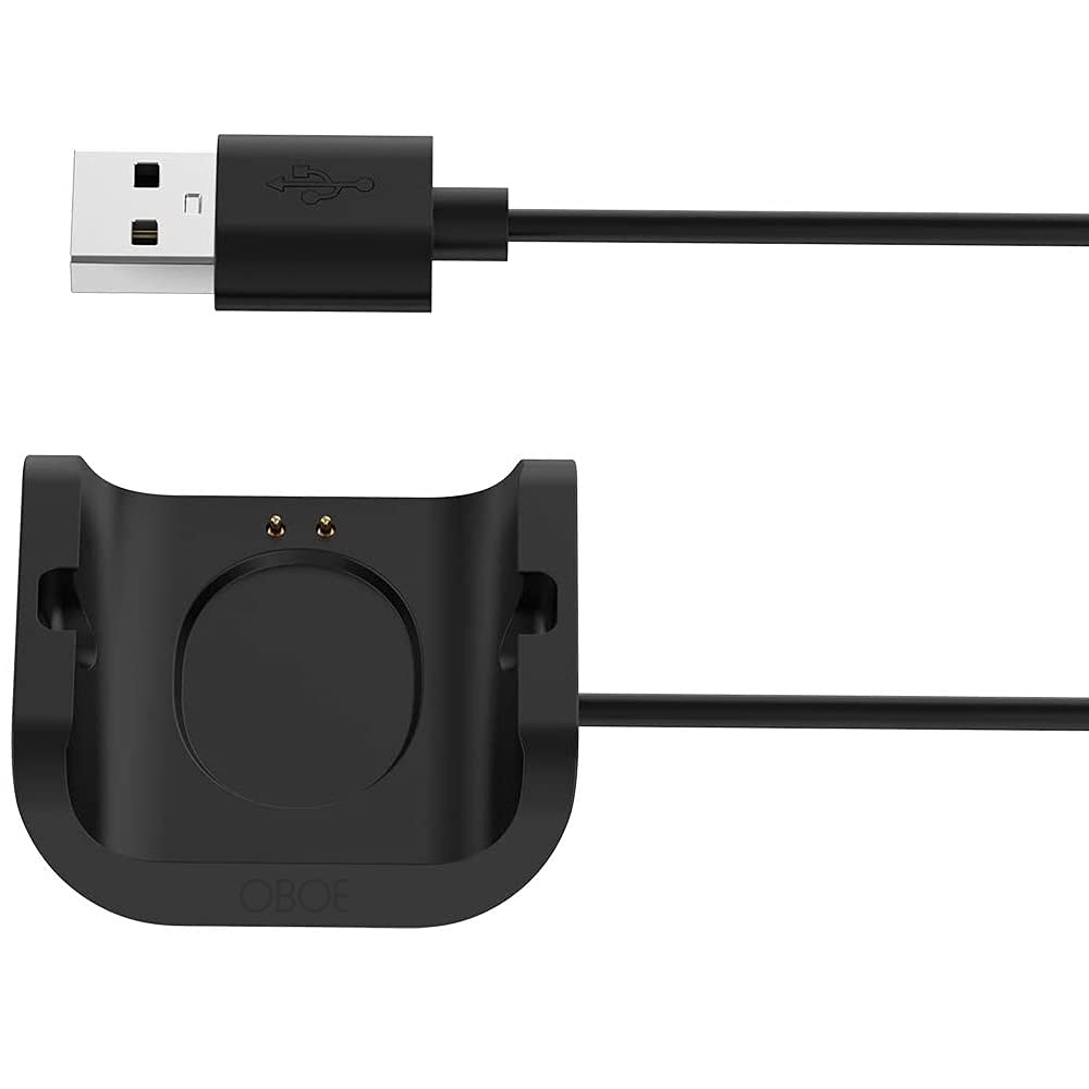 OBOE Replacement Magnetic Charger for Amazfit Bip S/BIP S Lite Portable Charger with USB Charge Cable (Black)