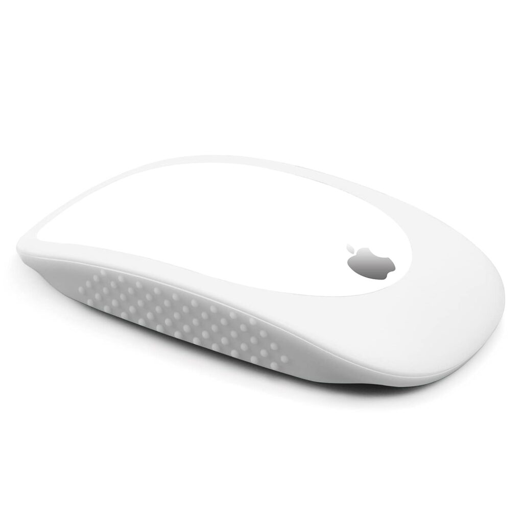 OBOE Silicone Cover Case Protective Skin Compatible with Apple Magic Mouse 1/2 (White) [Mouse NOT Included]