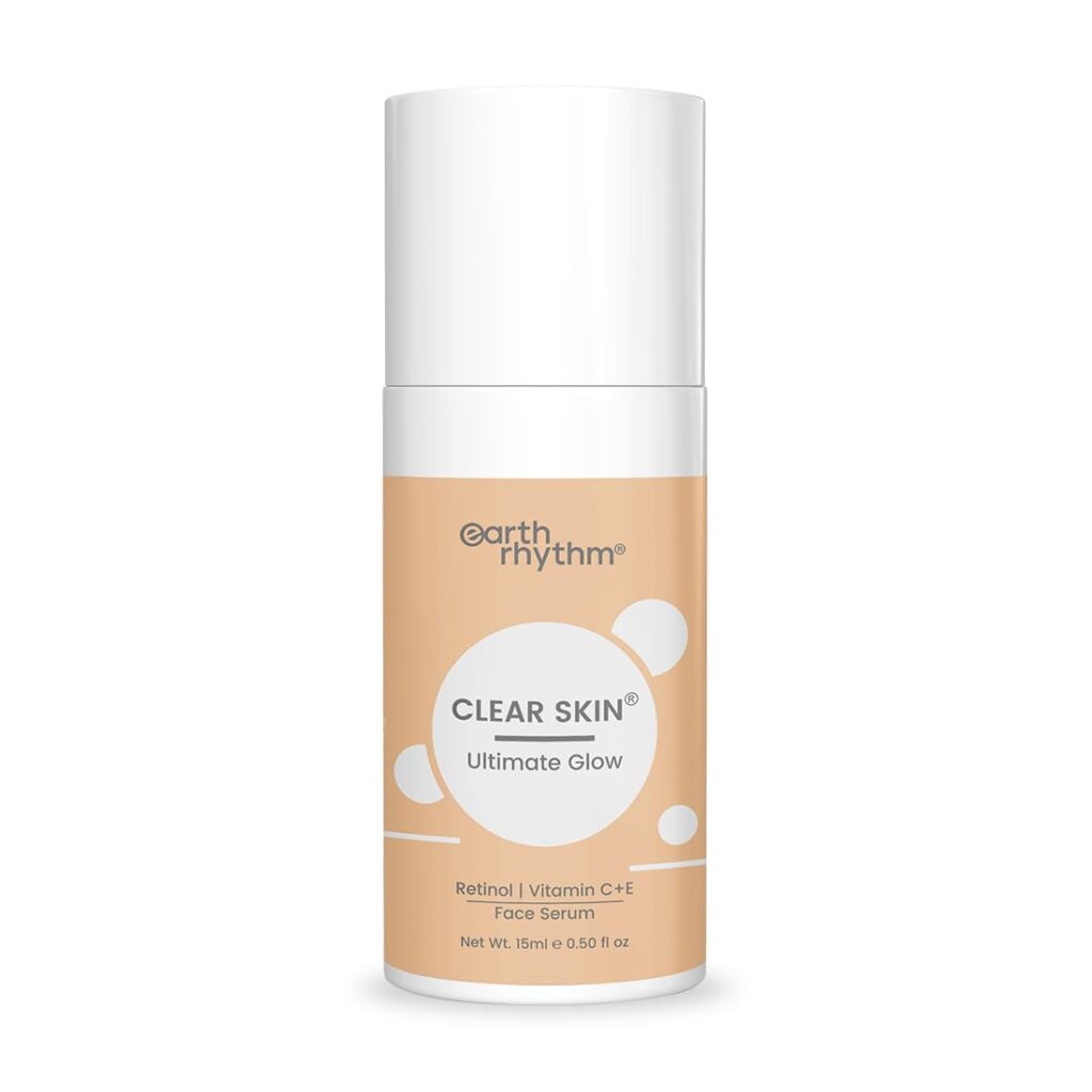Earth Rhythm 20% Vitamin C Face Serum for Glowing & Clear skin with 1.5% Hyaluronic & 2% Salicylic Acid | Hydrates Moisturizes & Brightens | Suitable for Oily Sensitive & Acne Prone Skin - 15ml