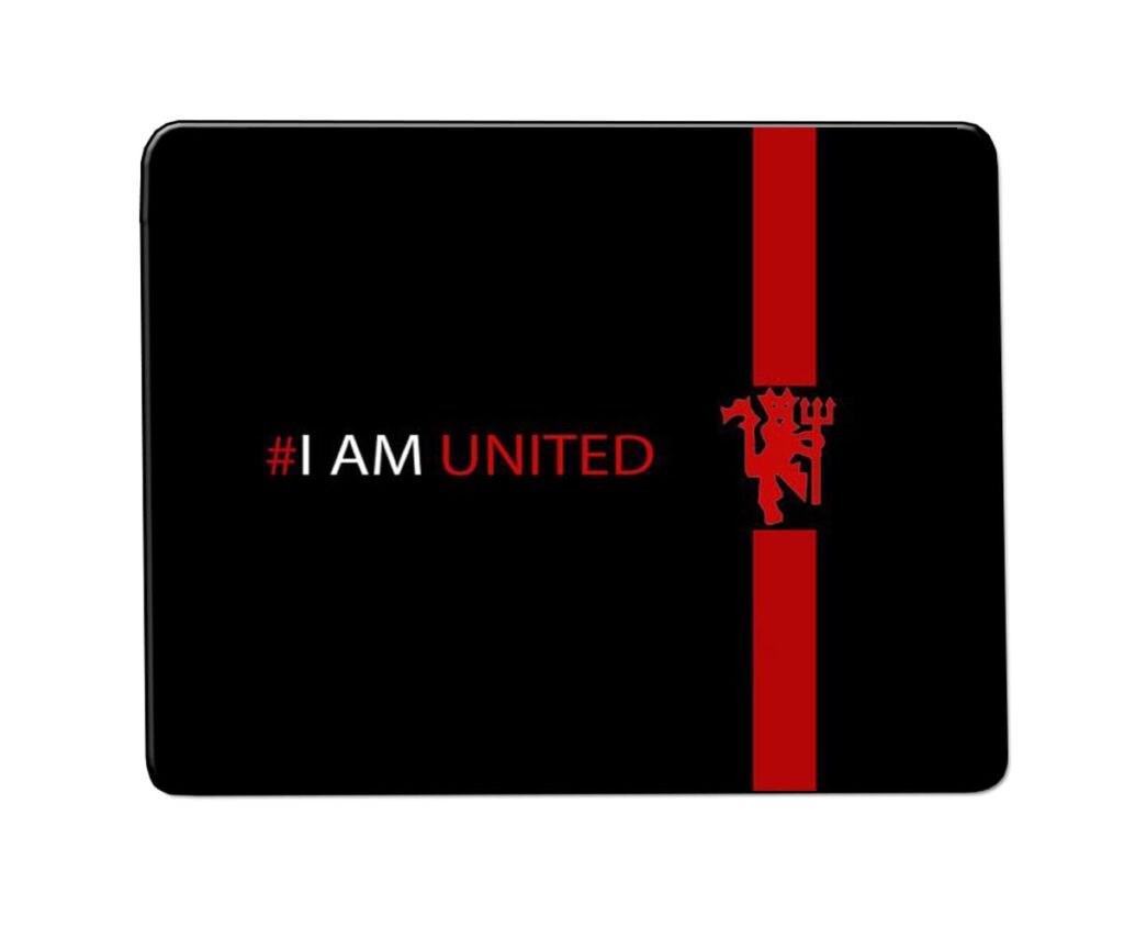 # I am United Mouse Pad, MPM 1 Large Printed Premium Textured Waterproof Anti Skid Rubber Base for Desktop Laptop Gaming Professional. Pack of 1