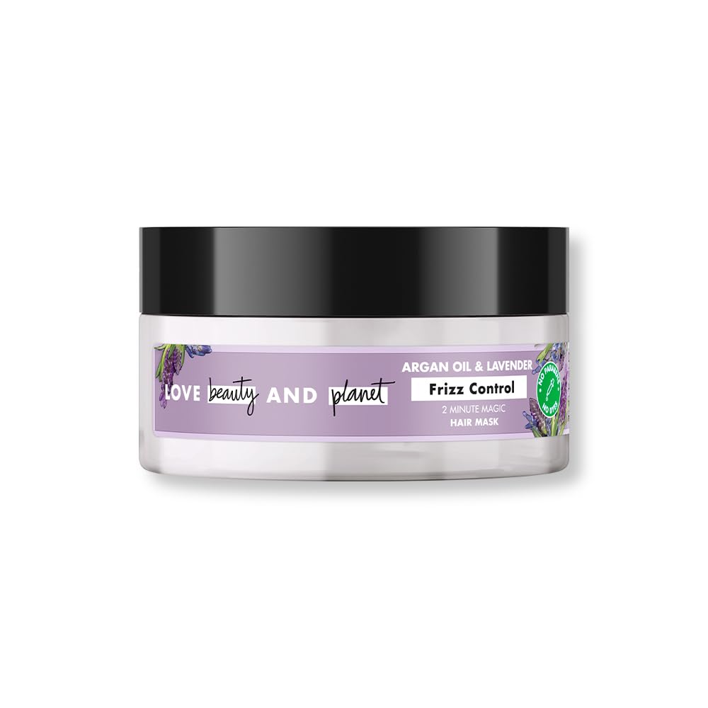 Love Beauty And Planet Argan Oil & Lavender Hair Mask, 100ml | Frizz control Hair Mask