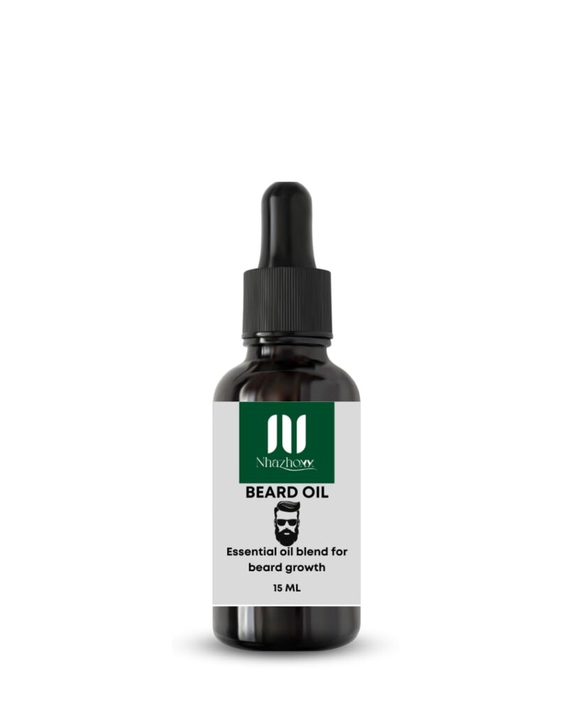 Beard Oil 15 ml by Nhazhoxx Essential oil blend for beard growth, non sticky,100% natural