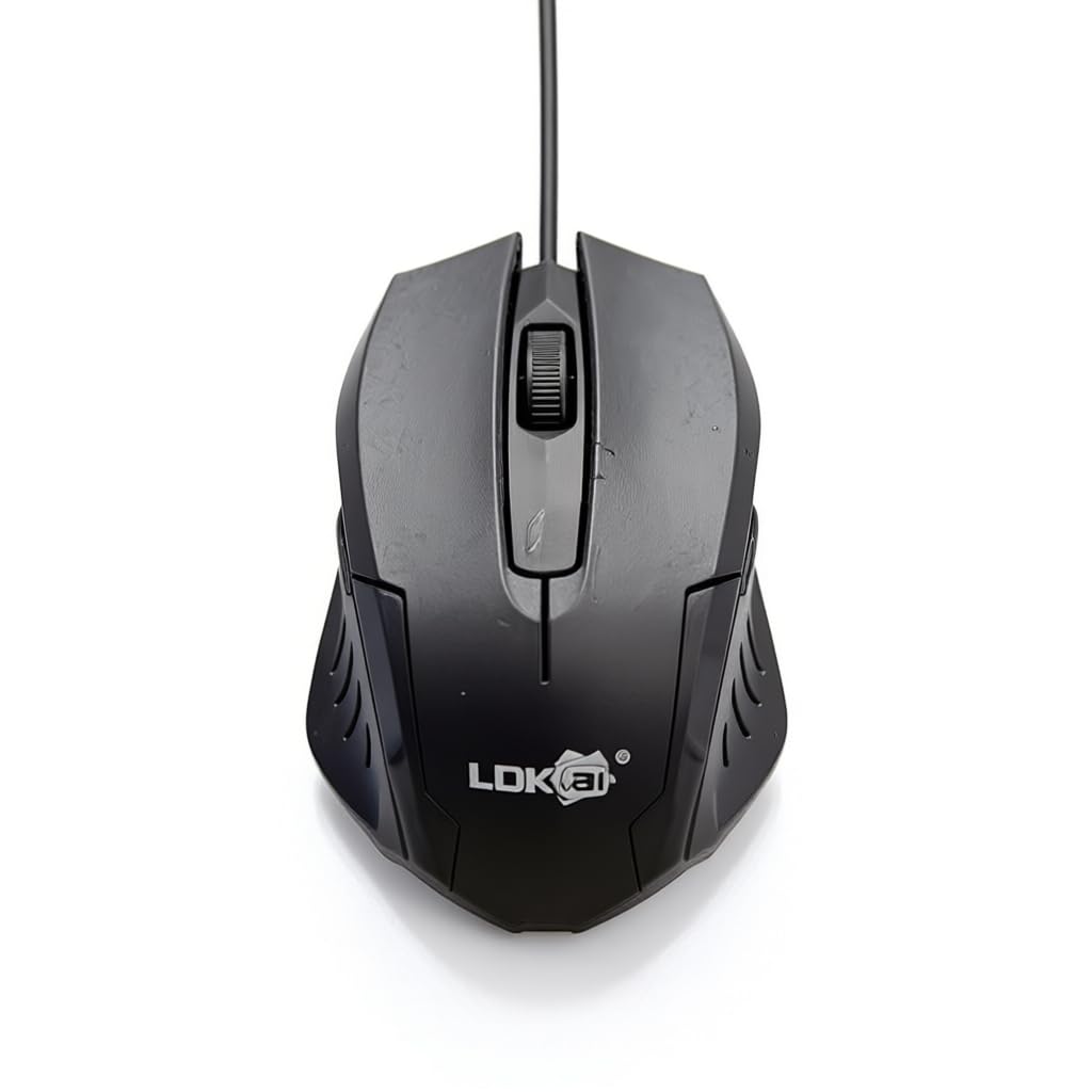 Redudi Kai Impact Edition Wired USB Mouse | Ergonomic Design for Office, Home & Laptop | High-Precision Optical Sensor, Fast Response & Comfortable Grip for Daily Use