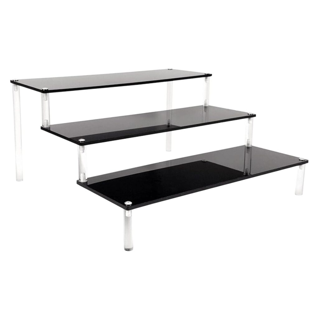 Acrylic Makeup Perfume Cupcake Car Toys Riser Display Stand Shelf Decoration Black 40cm 3 Tier|Toys & Hobbies | Action Figures | TV, Movie & Video Games|1 Piece Acrylic Display Risers Stand