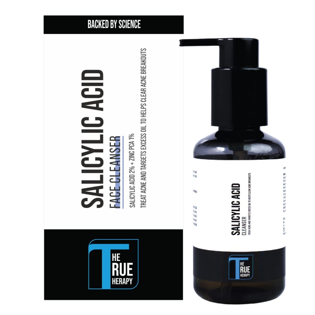 2% Salicylic Acid Face Wash for Oily Skin to Helps in Acne, Pimples, Blackheads & Skin Blemishes, Face Wash for Women & Men - 100 ml