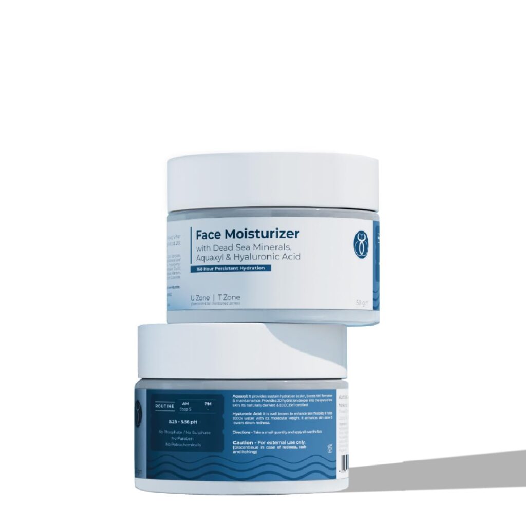 SEA SOUL Face Moisturizer 50ml | Nourishing Daily Cream with Dead Sea Minerals, Hyaluronic Acid & Aquaxy | Deep Hydration & Skin Barrier Repair | Moisture Lock Cream for All Skin Types