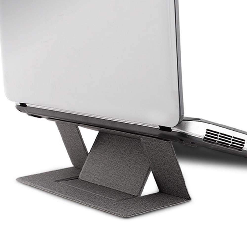 STRIFF Laptop Stand, Invisible Lightweight Computer Stand, Portable Foldable Holder Fit ONLY FOR MacBook, Air, Macbook Pro, Ipad and Tablets(Gray)