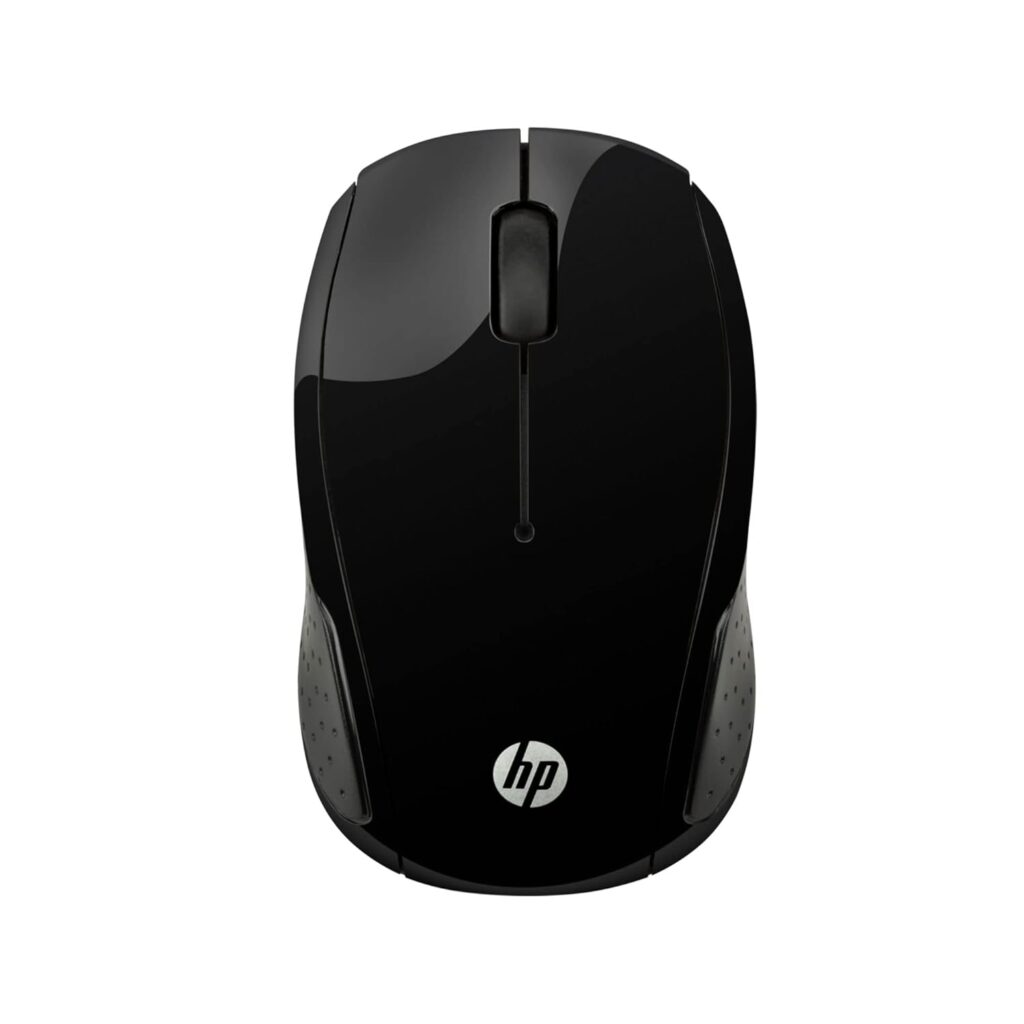 HP 200 USB Wireless Mouse with 1000 DPI Optical Sensor, 2.4 GHz Wireless connectivity, Built-in Scrolling and ambidextrous Design.3 Years Warranty(Black)