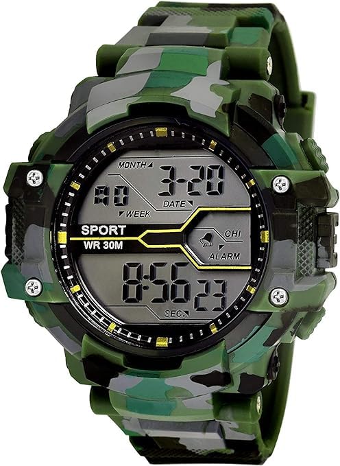 LAVISHABLE New Digital Watch Army Look and Trending Watch