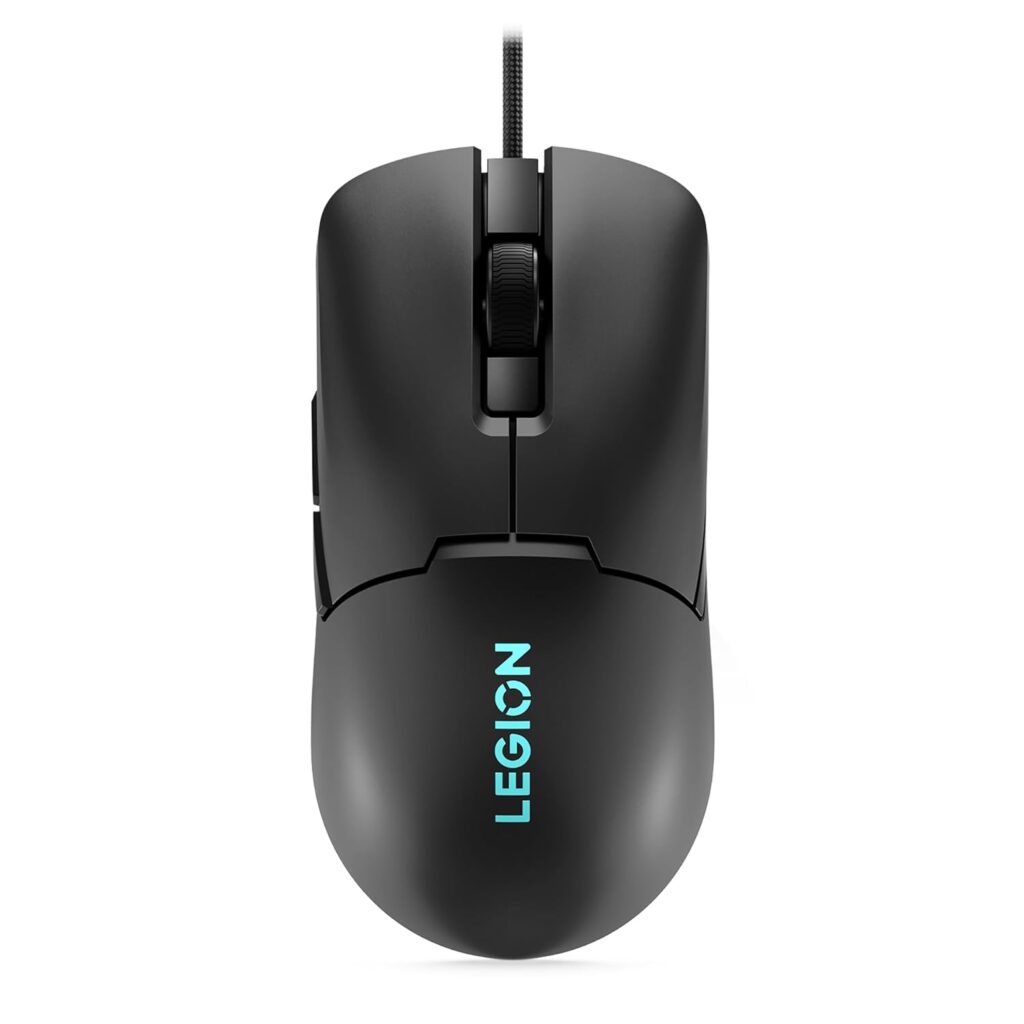 Lenovo Legion M300s RGB Wired Gaming Mouse - 8,000 DPI Adjustable Sensor, 6 Programmable Buttons & 20-Million Clicks Durability with Optimized Comfort (Black), GY51H47350