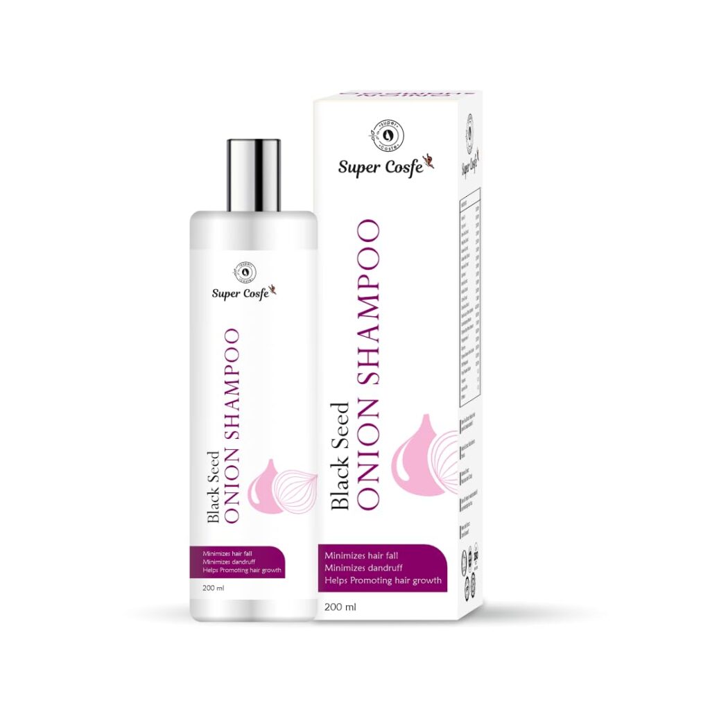 Onion Shampoo | Onion Shampoo with curry leaf Oil, Neem Leaf Extract & Green Tea Extract | Helps Strengthen Hair | No Sulphate No Paraben | For Men & Women- (200 ml)