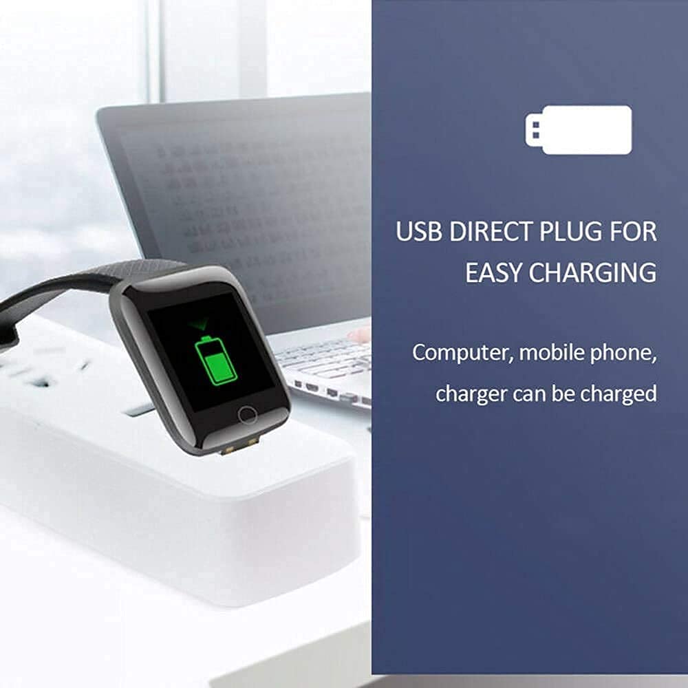 Smart Fitness Watch For Xiaomi Mi A1 Original Sports Touchscreen Smart Watch Bluetooth 1.3" Smart watch LED with Daily Activity Tracker, Heart Rate Sensor, Sleep Monitor and Basic Functionality for All Boys & Girls Wristband - (URC, 1D-116, Black)