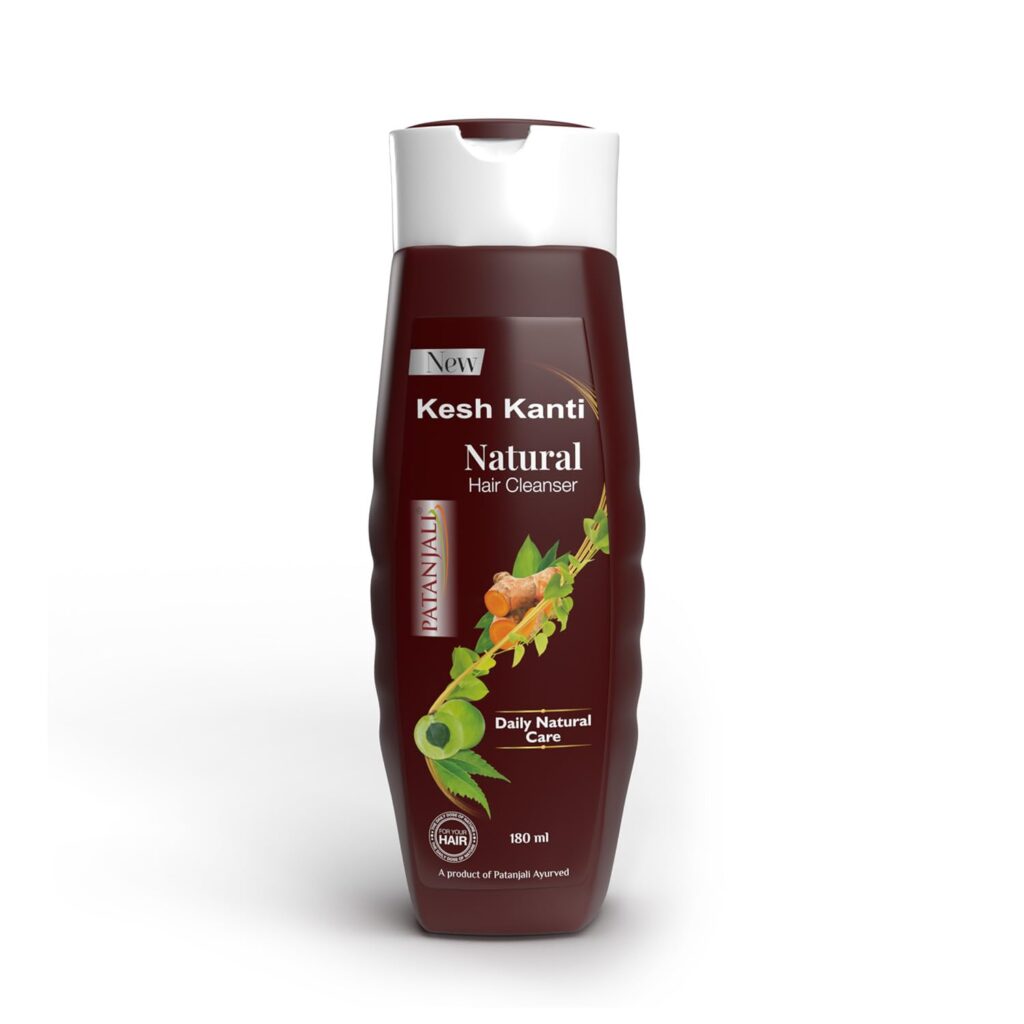 Patanjali Kesh Kanti Natural Hair Cleanser 180ML, Natural Nourishing Shampoo, Herbal Care for Healthy Hair, Scalp Cleansers for Men and Women, For All Types