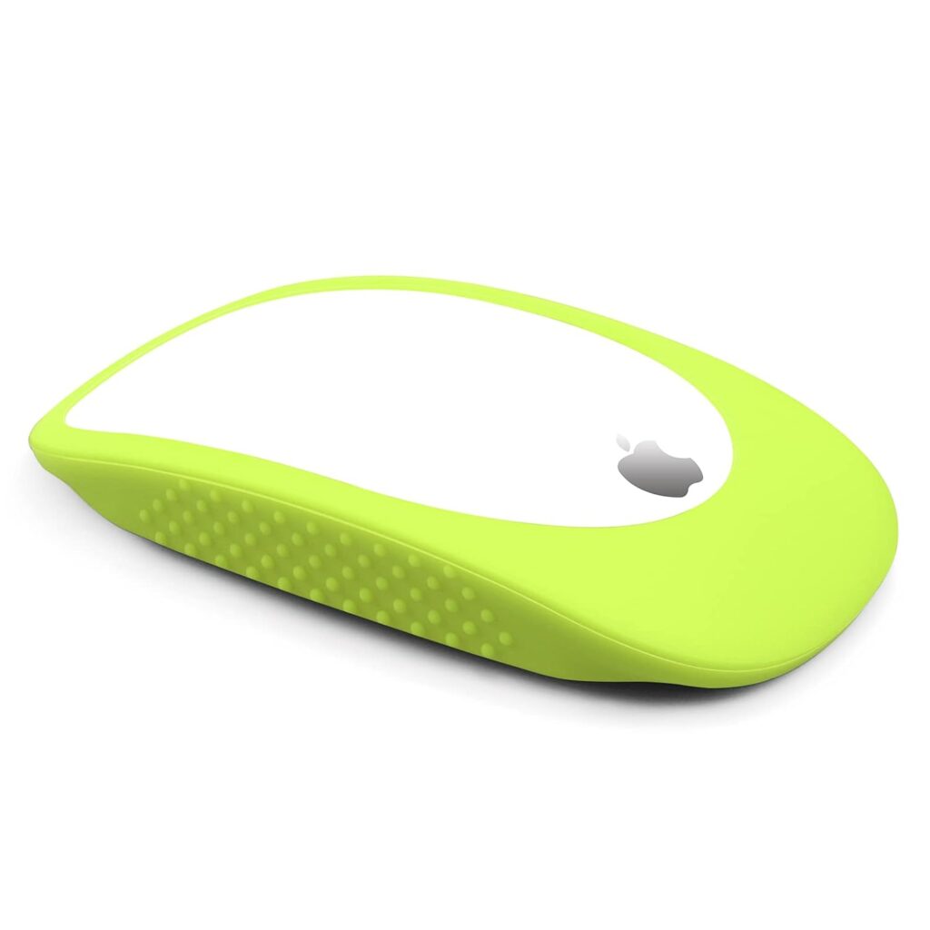 Oboe Silicone Case Cover Protective Skin Compatible With Apple Magic Mouse 1/2 and Magic iPad Mouse (Glow in Dark Green)