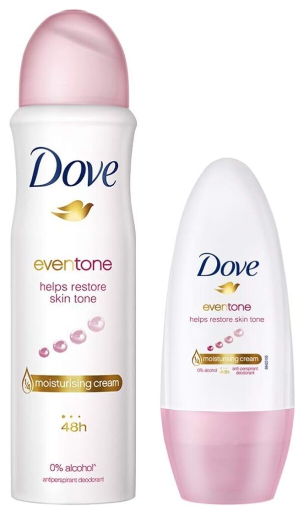 Dove Eventone Sweet Floral Deodorant For Women, 150Ml & Eventone Deodorant Roll On, 50Ml