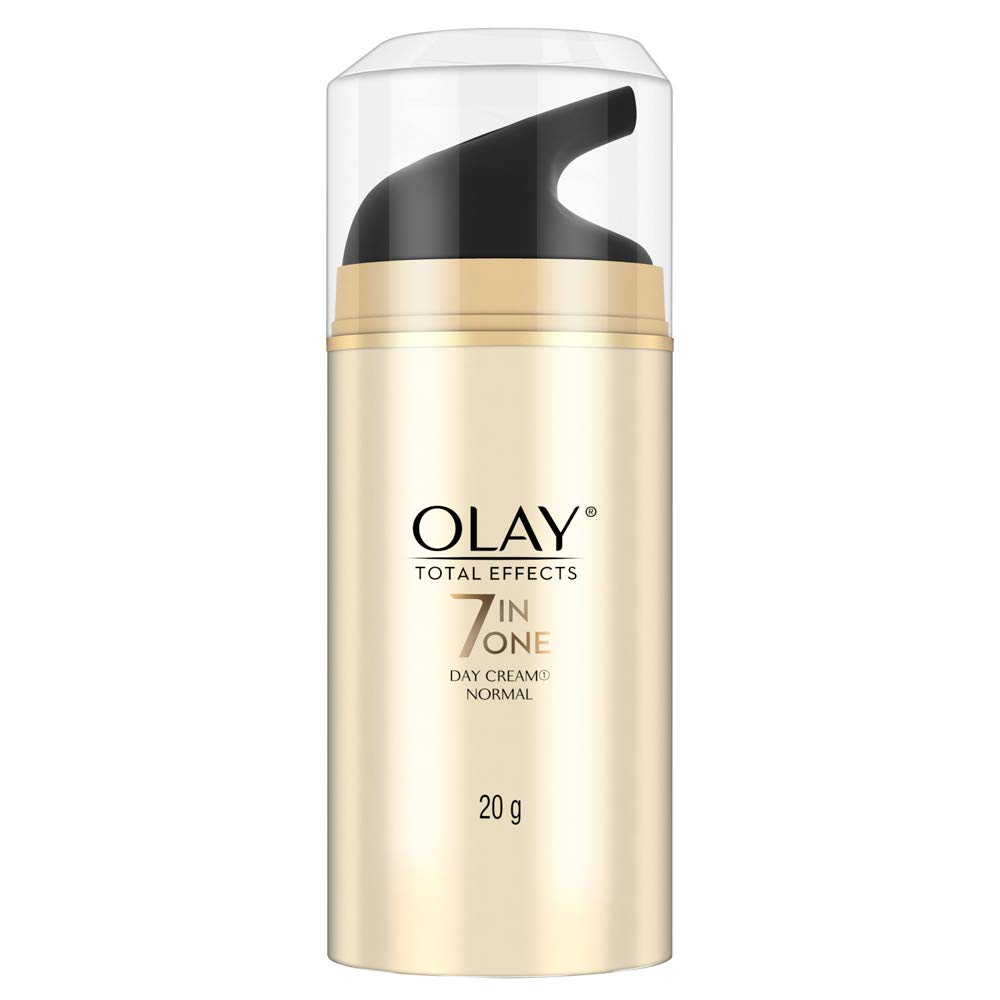 Olay Total Effects Day Cream |with Vitamin C, B5, Niacinamide, Green Tea |Fights 7 signs of ageing for glowing, hydrated and younger looking skin |Suitable for Normal, Dry, Oily & Combination skin |20 gm
