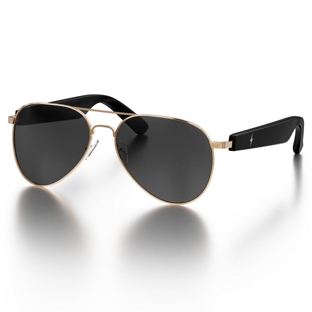 Fire-Boltt Fire-Lens Sway Smart Glasses, Bluetooth Calling & Open-Ear Bluetooth Sunglasses with HD Sound & Smart Audio Touch Controls Voice Assistant (Siri/Alexa/Google), Fast Charging for Men & Women