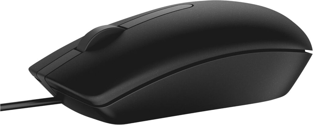 National Trader - MS116 USB Optical Mouse with 3 Buttons High Definition 1000DPI Optical Tracking and Ambidextrous Design (Black)