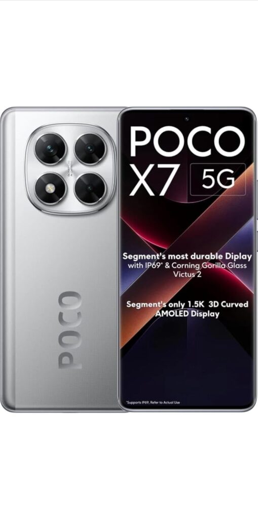 POCO X7 5G Cosmic Silver 8GB RAM 128GB ROM