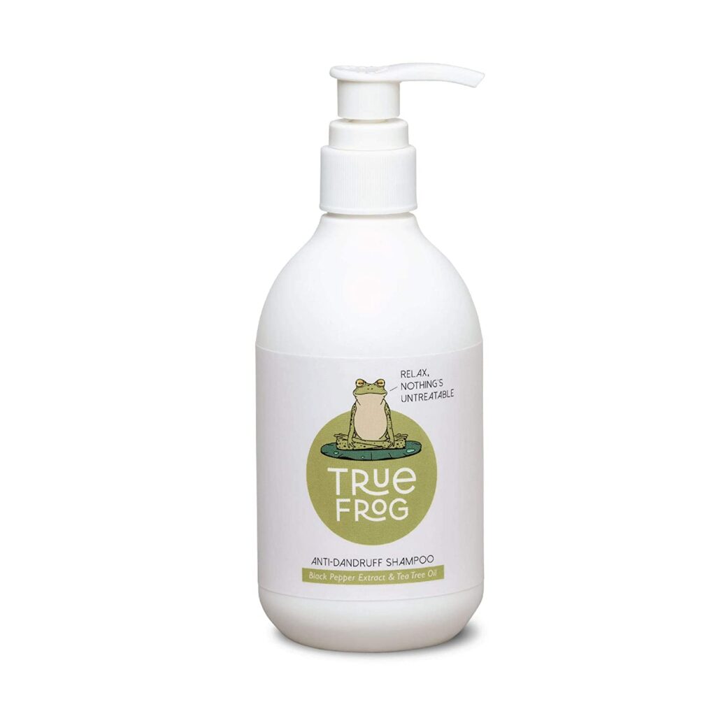 TRue FRoG Anti Dandruff Shampoo for Dry and Frizzy Hair with Black pepper Fruit, Inga Bark Extract and Tea Tree Oil - 250 ml