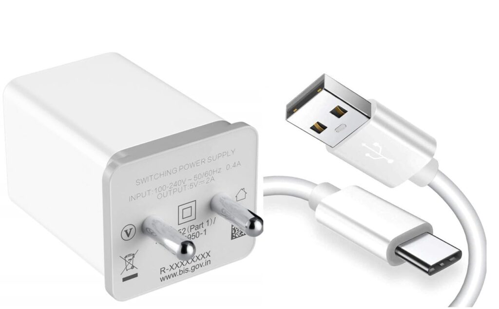 Type c Charger Adapter for Sam-Sung Galaxy A52 Original Like Charging Adapter Fast Charging Super Fast Wall Adapter with 1m Type C USB Data Cable (Y5-OPP-White)