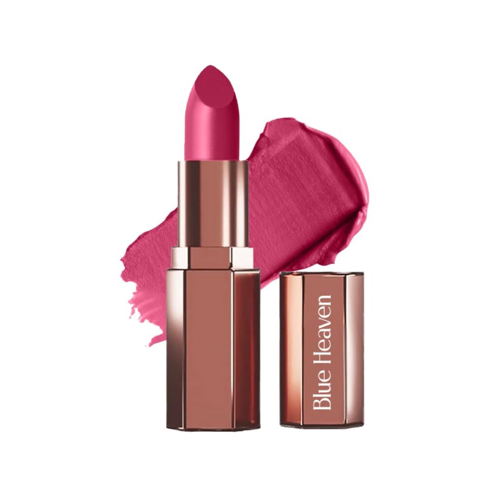 Blue Heaven Roseate Soft Matte Lipstick Infused With Argan & Rosehip Oil for Intense Hydration | High Color Payoff | Long Lasting Lipstick for women | Antique Pink | 4gm