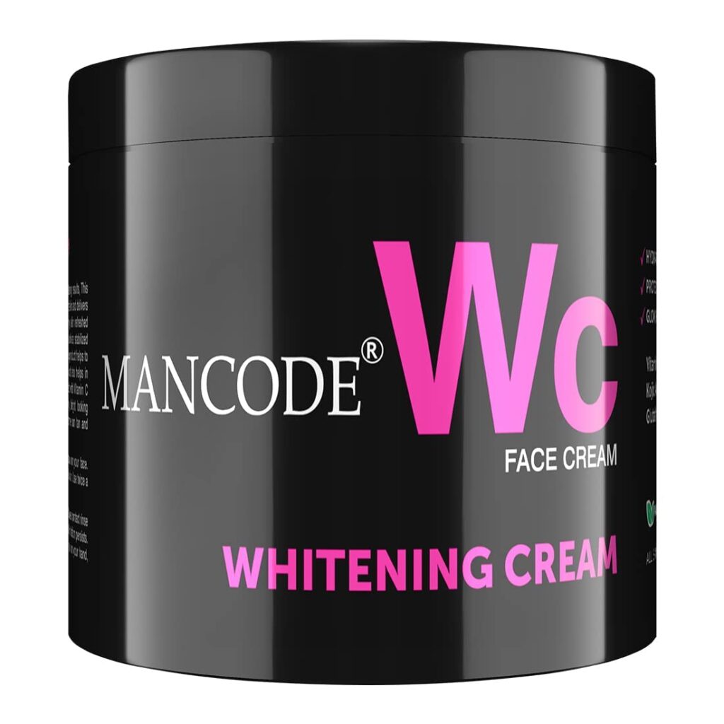 MAN CODE Whitening Cream for Men | 100g | Glowing Radiant Skin | Daily Defence From Pollution | Reduces Acne & Dark Spots | Cream With UV Protect | Everyday Skin Care