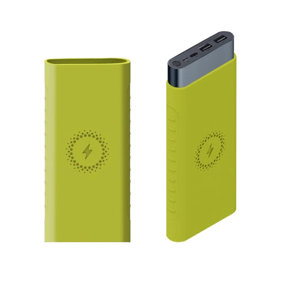 GadgetBite Silicone case for Xiaomi, 10000mAh Power Bank, for Xiaomi mi[Power Bank NOT Included]-Green