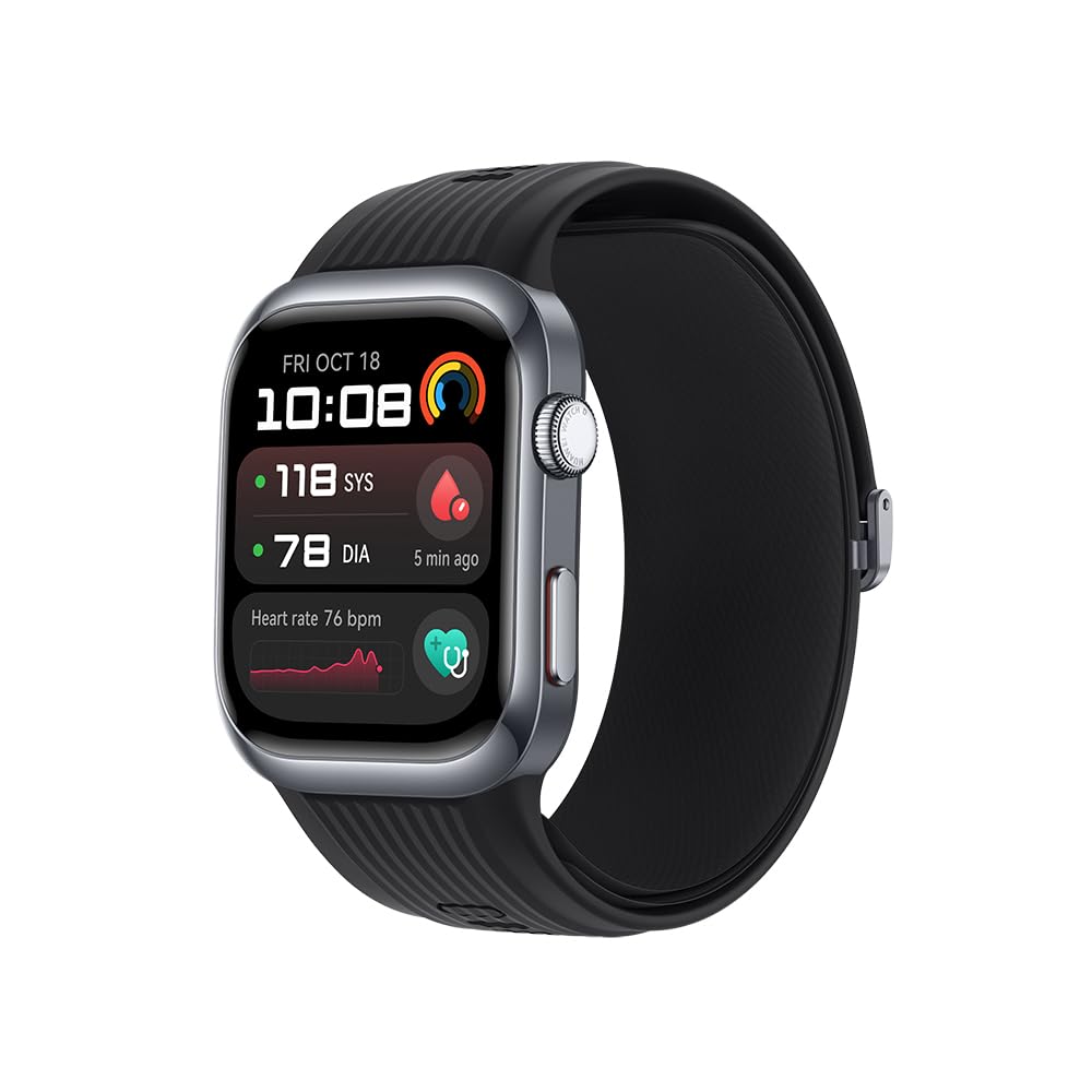 Huawei Watch D2, Smartwatch 1.82" AMOLED, Ambulatory Blood Pressure Monitoring,Sleep Breathing Awareness, SpO2, Light and Slim Design, Health Community, Smart Lifestyle, Bluetooth Calling, Black