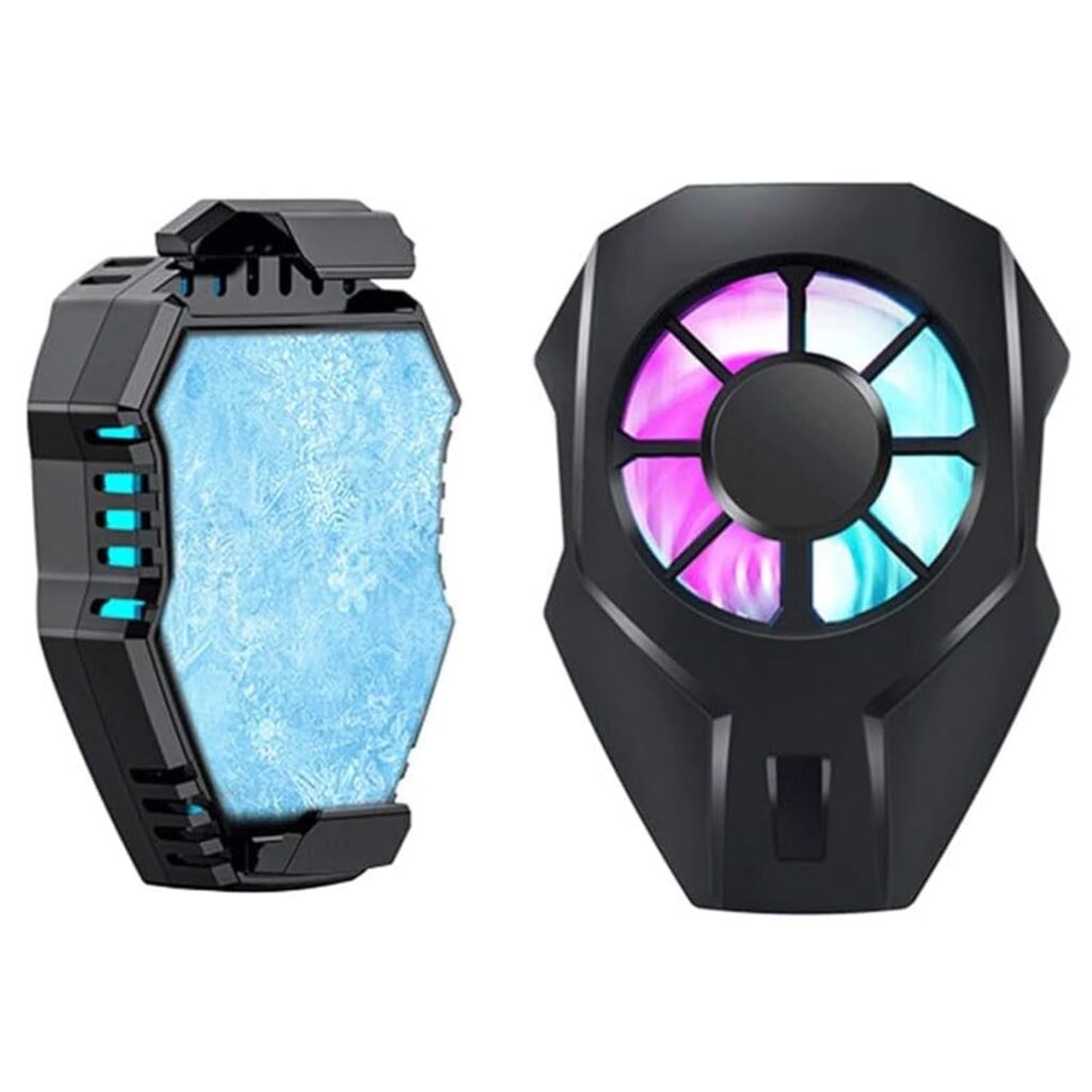 L01 Pubg Mobile Phone Cooler Fan For Gaming, Game Cooling Fan Radiator For 4-6.7inch Phone/Android OS Phone, PUBG Video Lives Watch - 1 Pcs (Black)