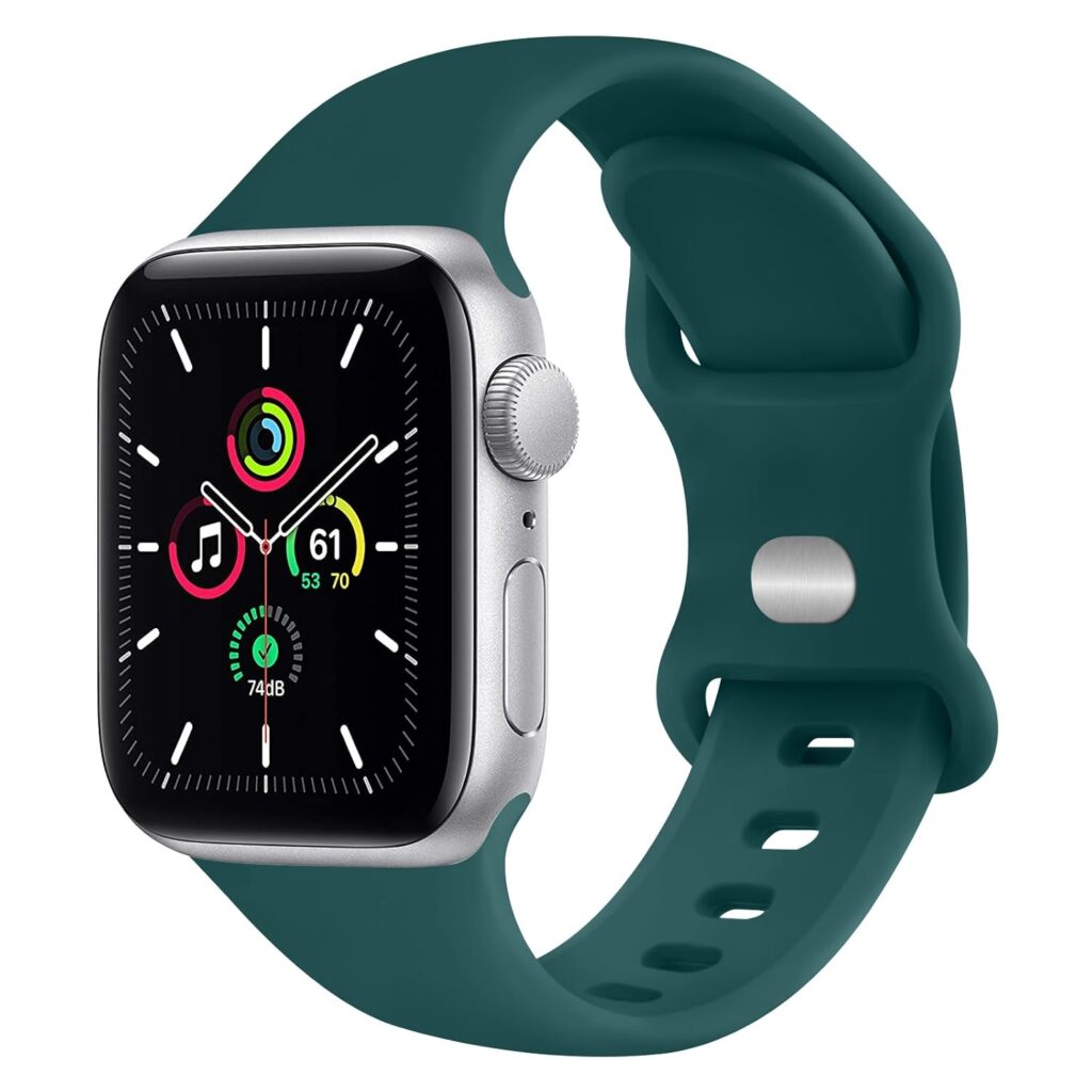 Tobfit Straps Compatible with Apple Watch Series 10 9 8 7 6 5 4 3 2 1 SE Ultra Women & Men(Only Strap, No Watch), Silicone Band for iWatch 46mm 45mm 44mm 42mm 49mm 41mm 40mm 38mm