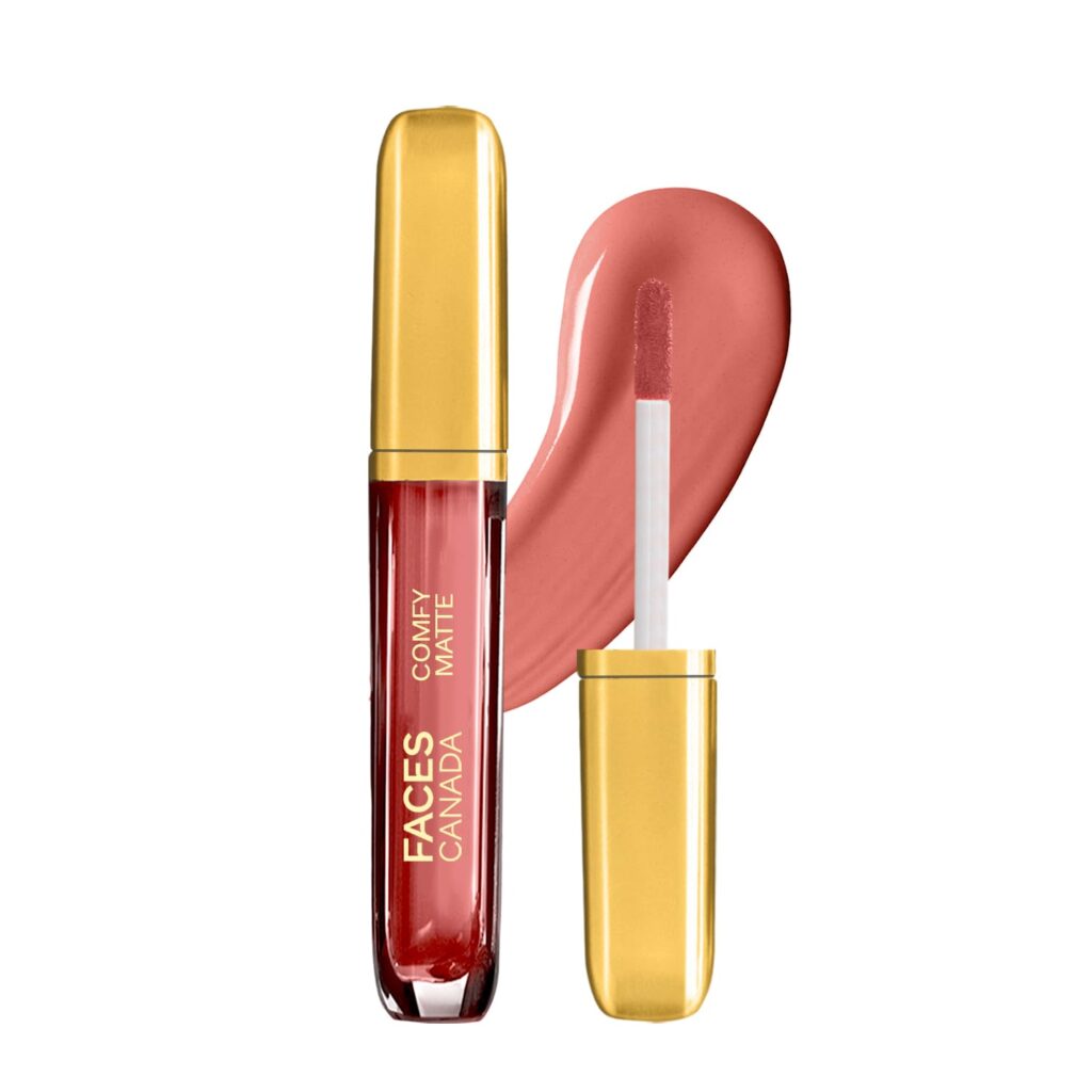 FACESCANADA Comfy Matte Liquid Lipstick - Lost In Memory 24, 3.8 ml | Comfortable 10HR Longstay | Intense Matte Color | Almond Oil & Vitamin E Infused | Super Smooth | No Dryness | No Alcohol