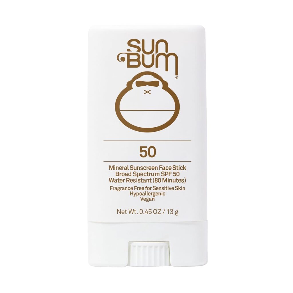 Sunscreen Face Stick, Spf 50: Sun Bum Mineral Sunscreen Face Stick, Spf 50, Broad Spectrum Uva/Uvb Protection, Hypoallergenic, Paraben Free, Gluten Free, Vegan, 1 Count