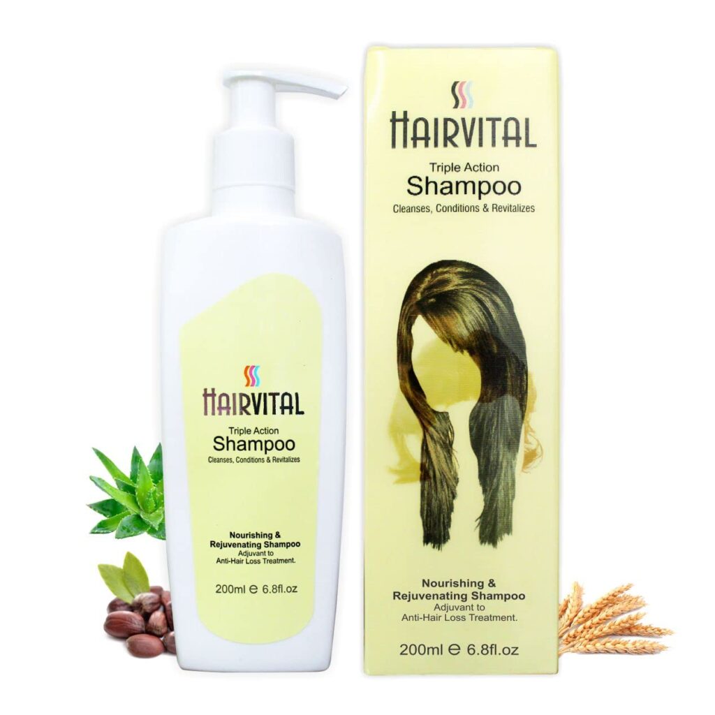 Hairvital Shampoo And Conditioner with Goodness of Natural Aloe vera, Jojoba oil & Vitamin E for Dry, Dull & Frizzy Hair, Promotes Hair Growth- 200ML