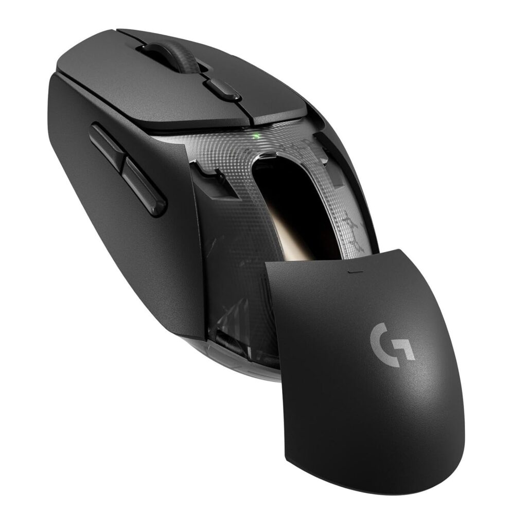 Logitech G309 Lightspeed Wireless Gaming Mouse, Lightweight, LIGHTFORCE Hybrid Switches, Hero 25K Sensor, 300+ Hour Battery Life with AA Battery, 6 Programmable Buttons, PC & Mac - Black