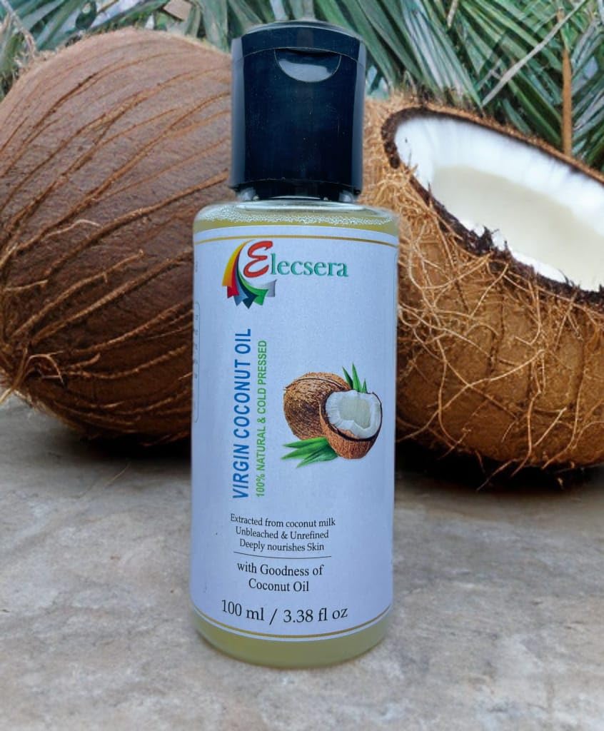Cold Pressed Coconut Oil & Almond Oil - for Hair & Skin Hair Oil (200 ml)