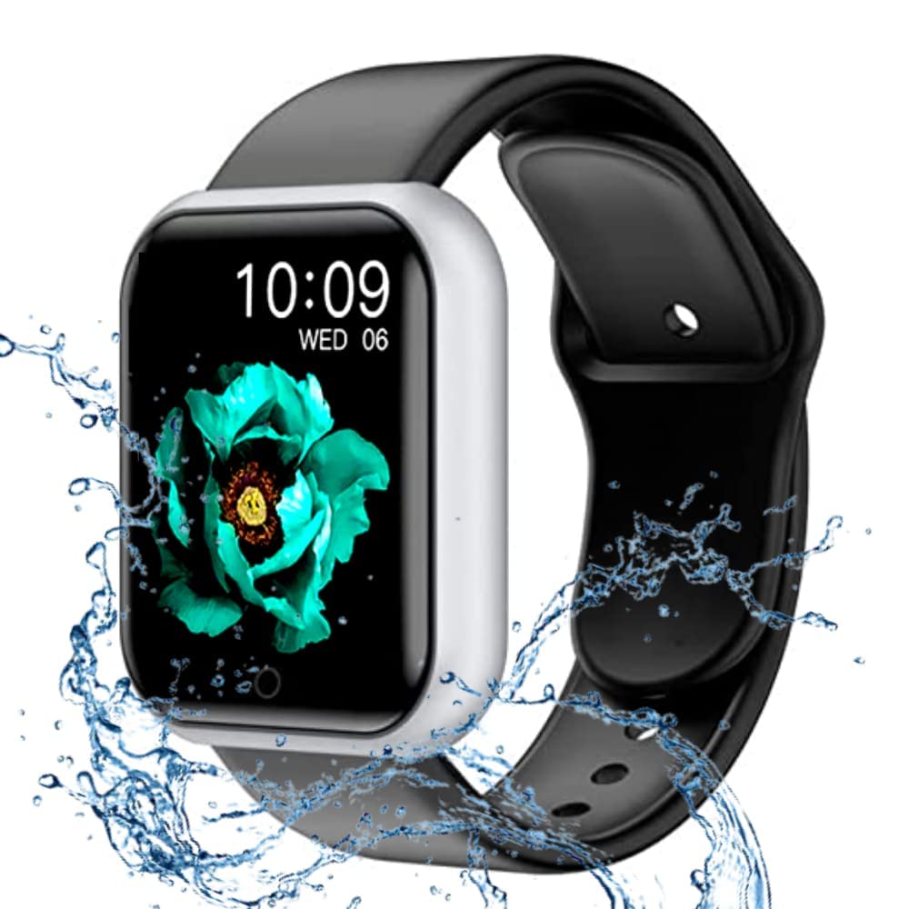 Drumstone (Festive Season Sale with 12 Year Warranty) Bluetooth D20 SmartWatch with Heart Rate Monitor for All Mens/Womens/Boys/Girls with Beautiful (Silver, Chrome Finished)