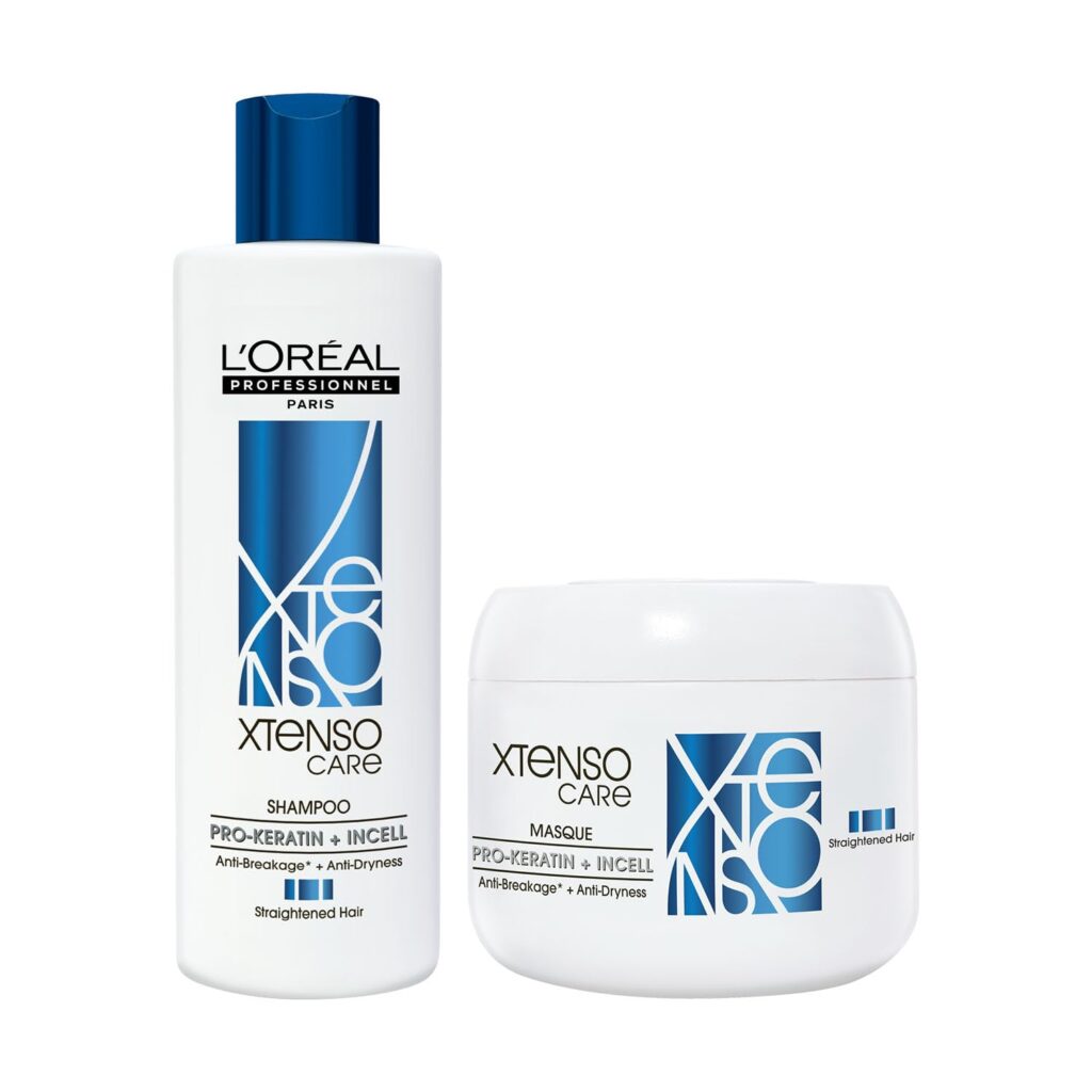 L'OREAL PROFESSIONNEL PARIS Xtenso Care Shampoo For Straightened Hair, 250 Ml |Xtenso Care Mask, 196 Gm | Shampoo & Mask For Starightened Hair, Pack Of 1