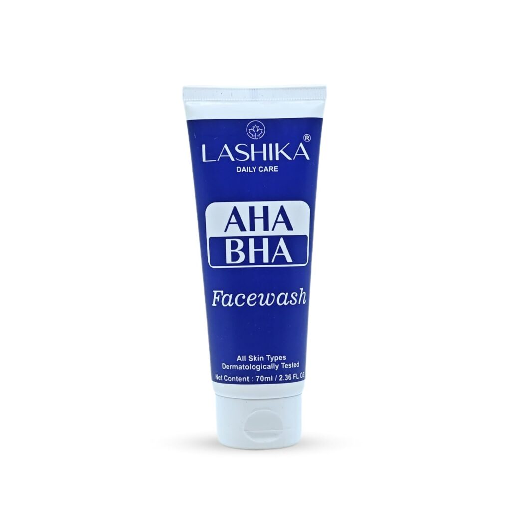 LASHIKA Daily Care AHA BHA Facewash | With Goodness of Glycolic Acid, Salicylic Acid & Licorice Extract | Provides Hydration & Reinforces | All Skin Type - 70ML