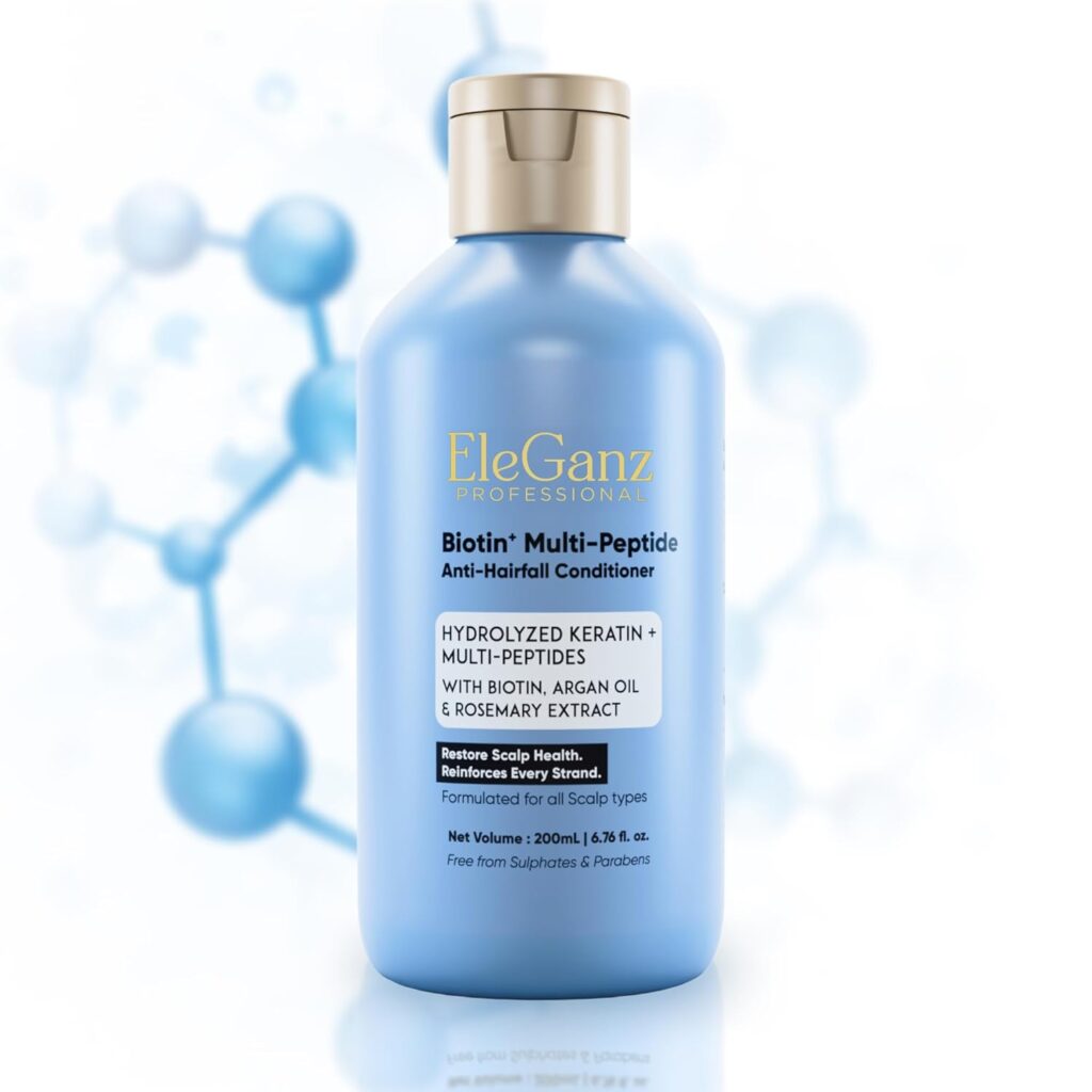 Biotin Boost+ Anti-Hairfall & Hair Growth Conditioner | Multi-Peptides + Hydrolyzed Keratin + Rosemary Extracts | 3X Thicker Hair & Upto 90% Hairfall Reduction| For Weak Thinning Breakage Prone Hair | Sulphate & Paraben Free