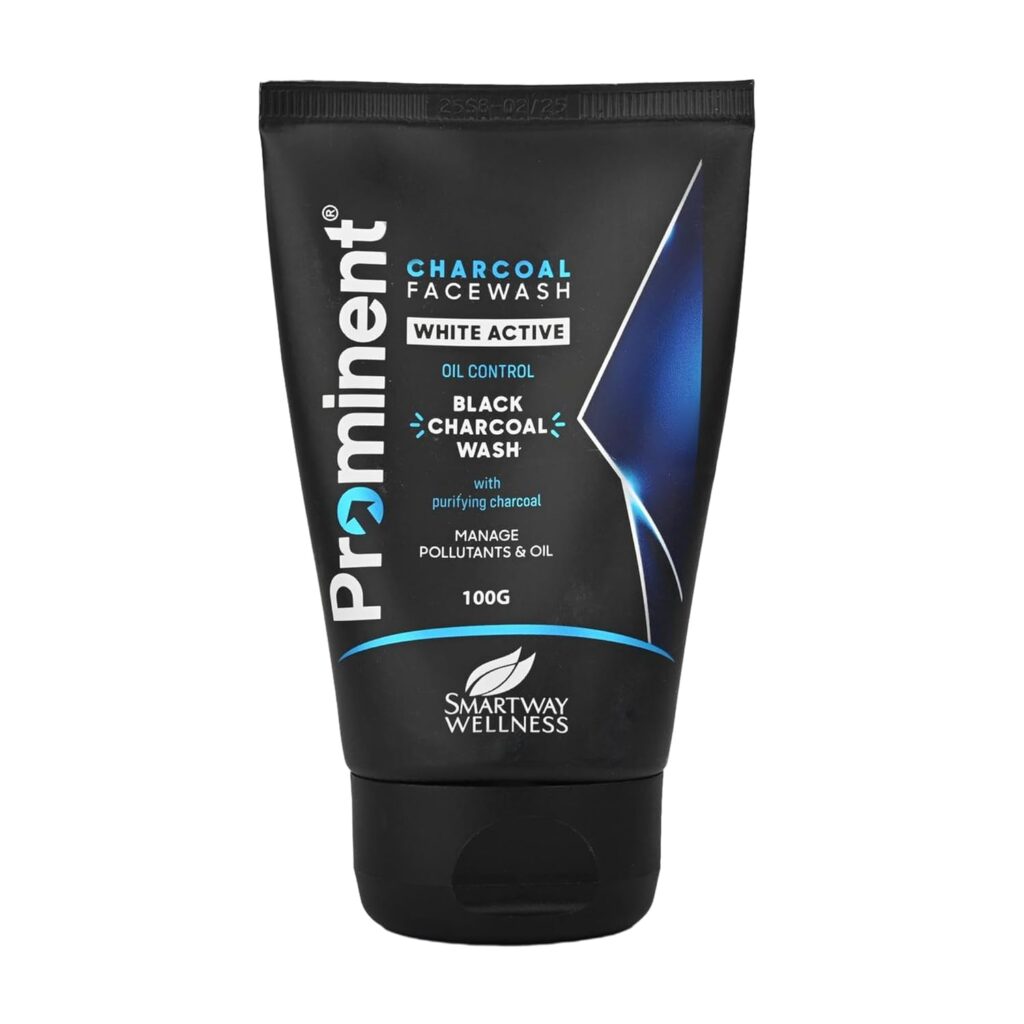PROMINENT Charcoal Face Wash 100gm Pack of 1 | Deep Cleansing & Oil Control | Removes Dirt & Blackheads | Detoxifying Face Wash for Clear Smooth Skin | For Men & Women