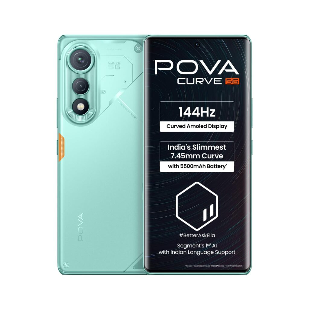 POVA Curve 5G (Neon Cyan, 8GB+256GB)
