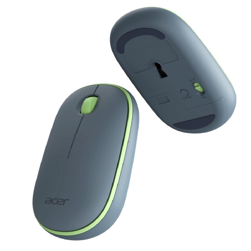 Acer Wireless Bubble Mouse (1600 DPI/2.4 GHz Wireless Frequency/Optical Sensor/USB Dongle) AMR100 | Color: Blue/Green