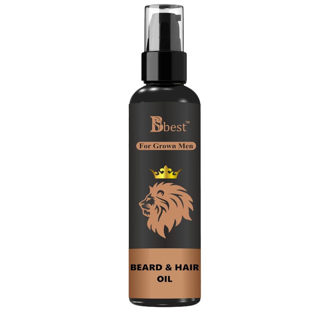 BBest Beard and Hair growth oil for men 100 ml | Natural hair oil for Thicker & Longer Beard | Beard Oil for uneven, patchy & Fast Beard Growth