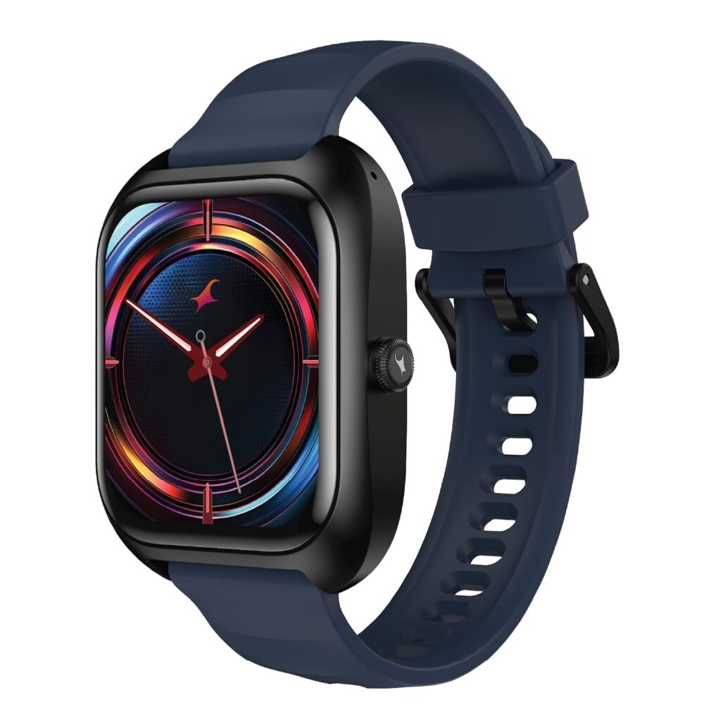 Fastrack VOX Plus 1.85” Smart Watch for Men & Women with TFT Display,to-do List,BT Calling, Offline Voice Commands, 24/7 Health Suite (SPO₂, HRM, Sleep), IP68, Games & Multiple Watch Faces