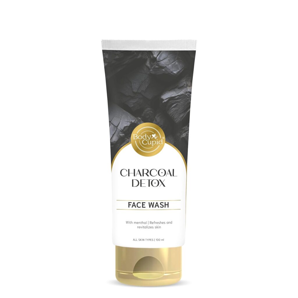 Body Cupid Charcoal Detox Face Wash | Deep Cleansing Face Wash with Activated Charcoal | Refreshing & Oil-Control Formula | 100ml