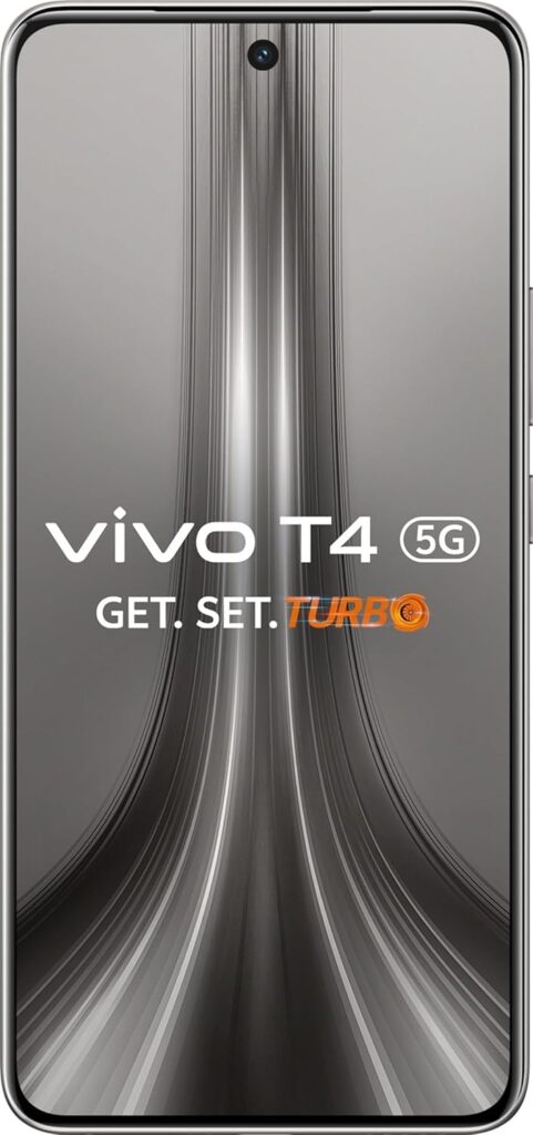 VIVO T4 5G (Phantom Grey, 8GB RAM+256GB Storage) | Snapdragon 7s Gen 3 | 120Hz Quad-Curved AMOLED | 7300mAh+90W Fast Charge | 50MP Sony OIS Camera | Military Grade Build | AI Photo Enhance | AI Erase
